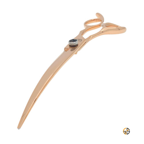 Golden-Shears-PLQ-Rose-Gold-Curved-Grooming-Shear